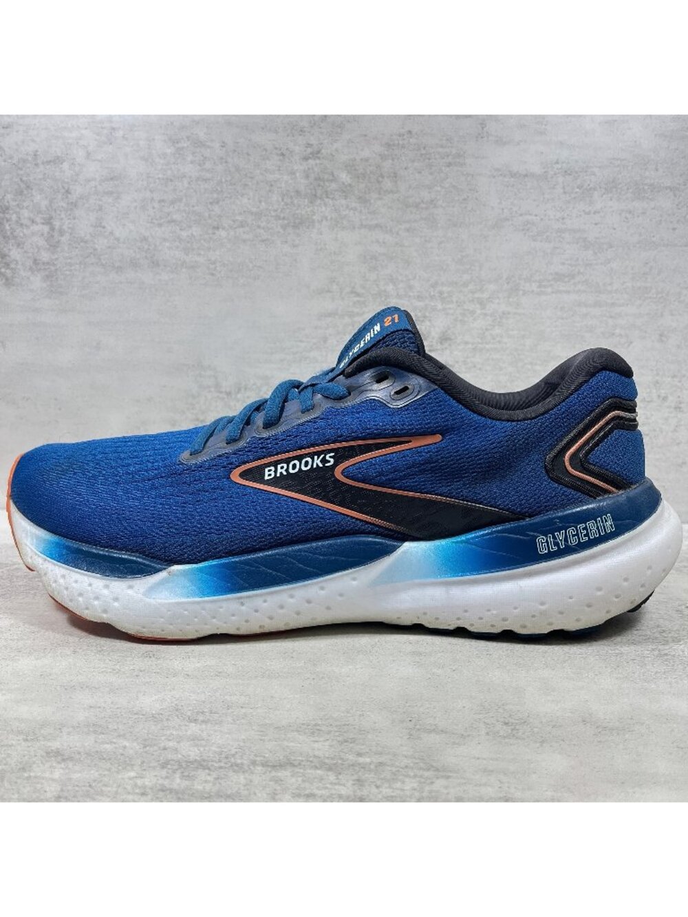 Brooks Glycerin 21 Running Shoes - Men's Size 10 - Blue